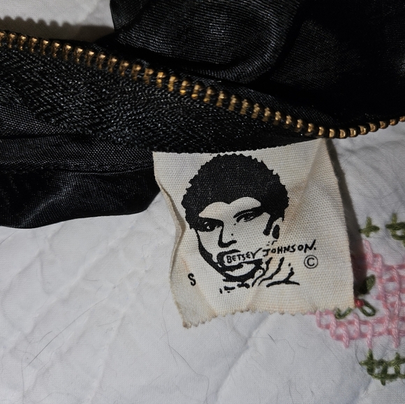 RARE 80s Betsey Johnson Punk Label Satin Corset - Picture 5 of 6